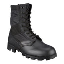 Genuine U.S. Army Jungle black leather and nylon PANAMA combat boots with durable tread for rugged terrain.