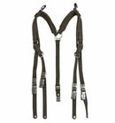Original German Army Y-straps field belt suspenders harness in durable military surplus condition for tactical use.