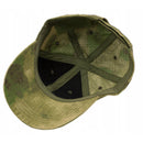 Inside view of TEXAR tactical camo baseball cap made from durable ripstop fabric with adjustable strap for universal fit