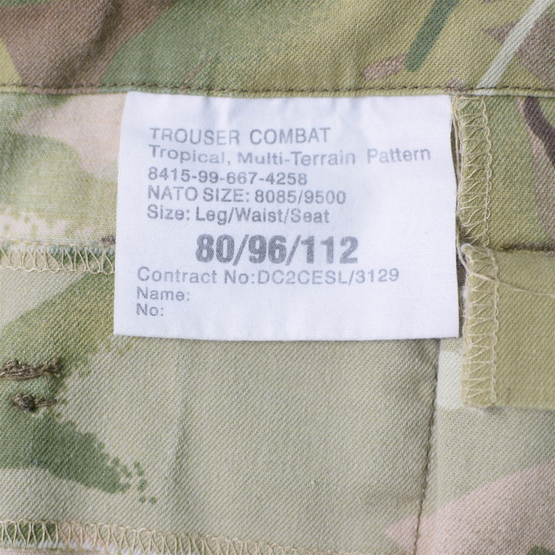 Genuine British army military combat MTP camouflage shorts military bermuda
