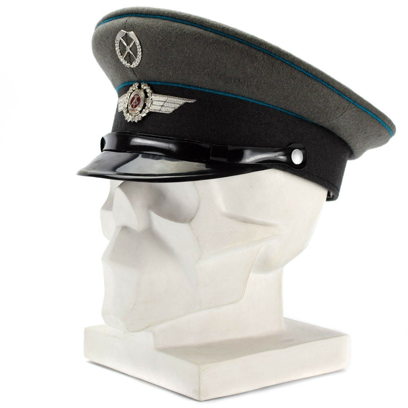 Original East German NVA army visor cap Air forces military peaked hat NEW