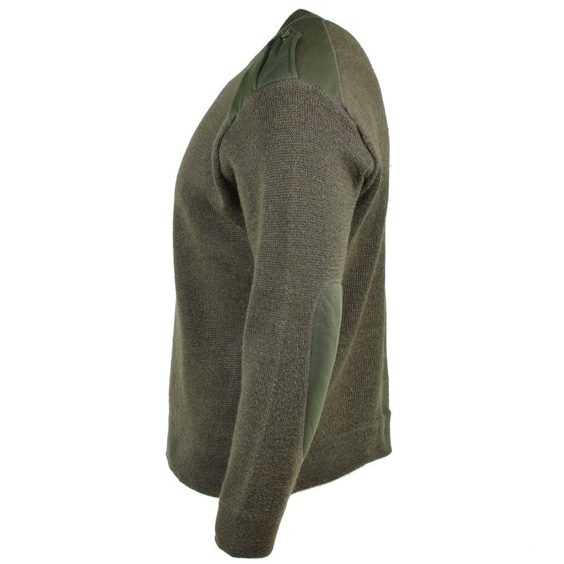 Genuine French army Sweater Olive Commando Military Men Pullover Round Neck NEW