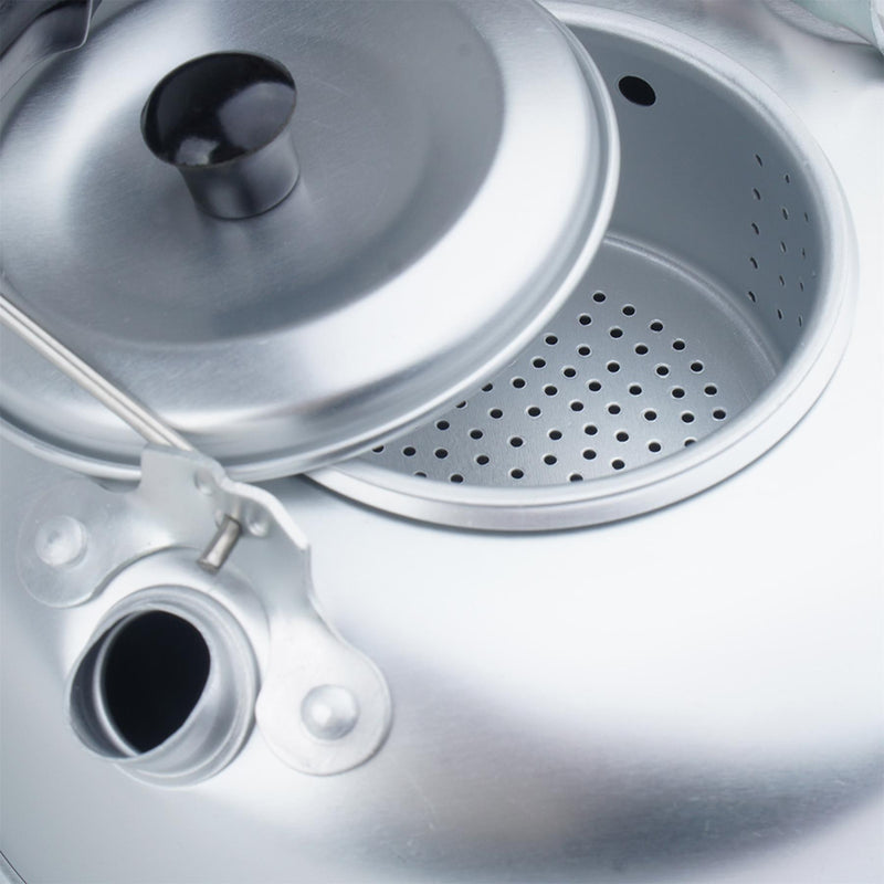 MIL-TEC teakettle aluminum lightweight 800ml camping outdoor kettle tea strainer