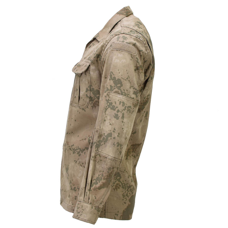 Genuine Turkish Army Uniform Jacket RipStop Reinforced Elbows M2018 Camo