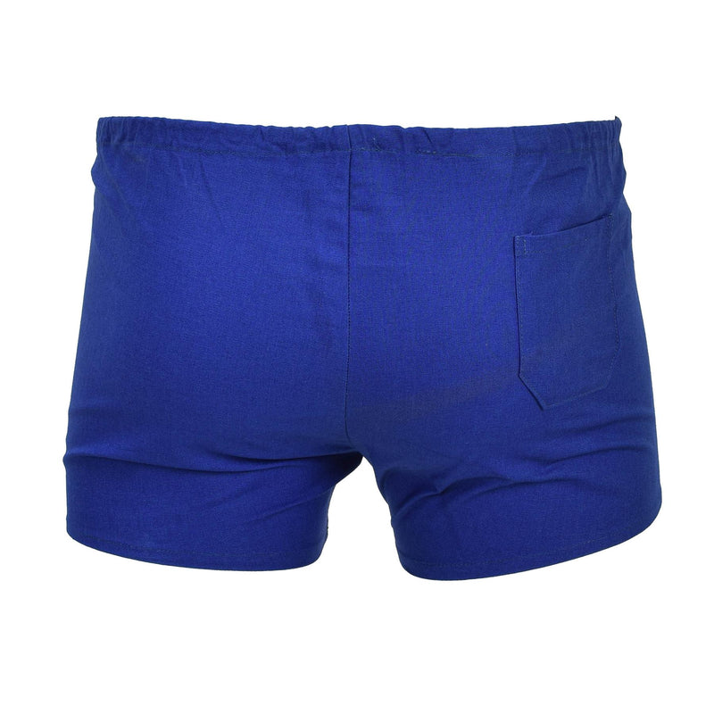 Original Czech military blue short sports shorts men elasticated waist NEW