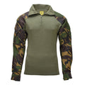 Original Dutch Military Combat Shirt Field Top Quarter Zip DPM Camouflage