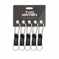 TAC MAVEN 6mm Aluminum Carabiners 5 Pack Outdoor Key Clips Camping Gear