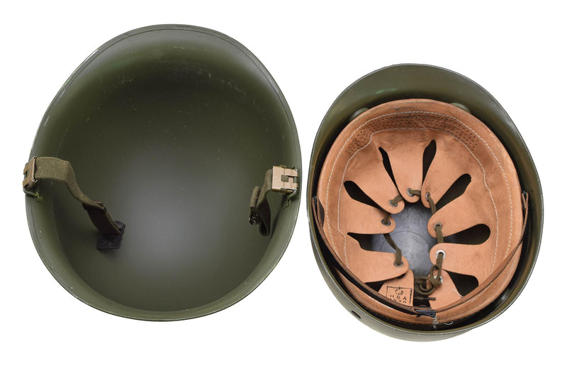 Original Military Belgian Steel Helmet M51 tactical combat army inner pvc Olive