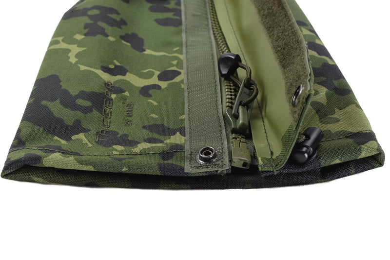 TACGEAR brand leg gaiters Danish M84 camo pattern waterproof metal hooks NEW