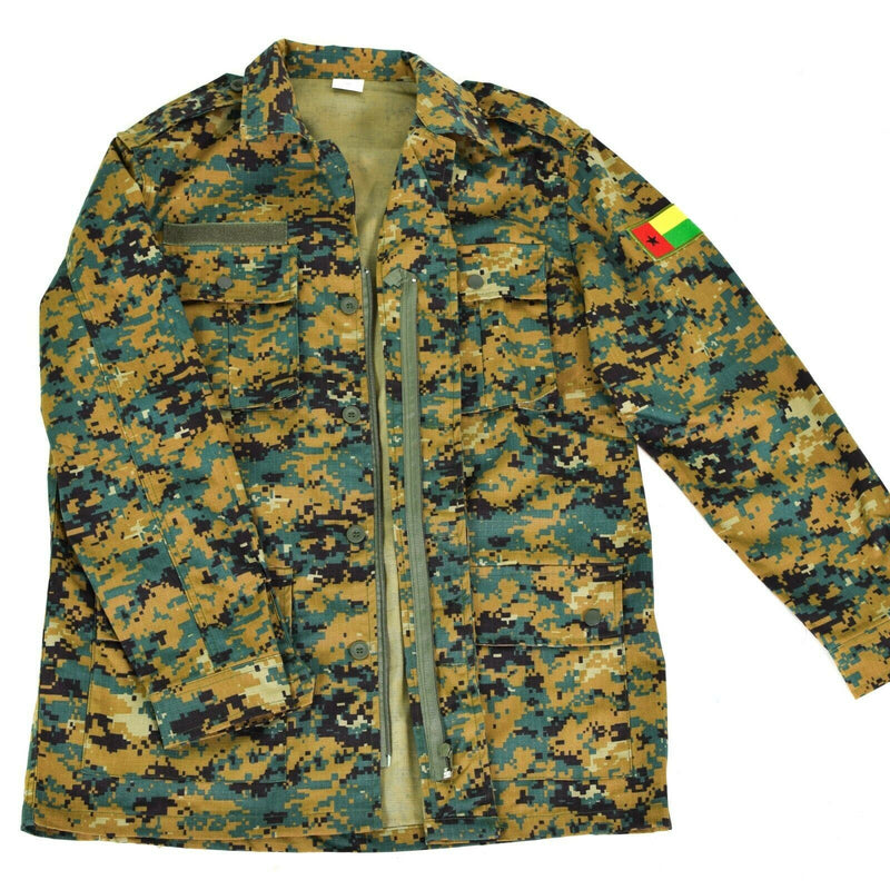 Genuine Guinee Bissau army jacket RipStop digital savana camo military issue NEW