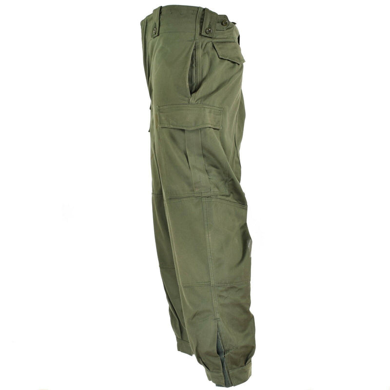 Original Belgian army field combat pants M65 olive green military pants surplus