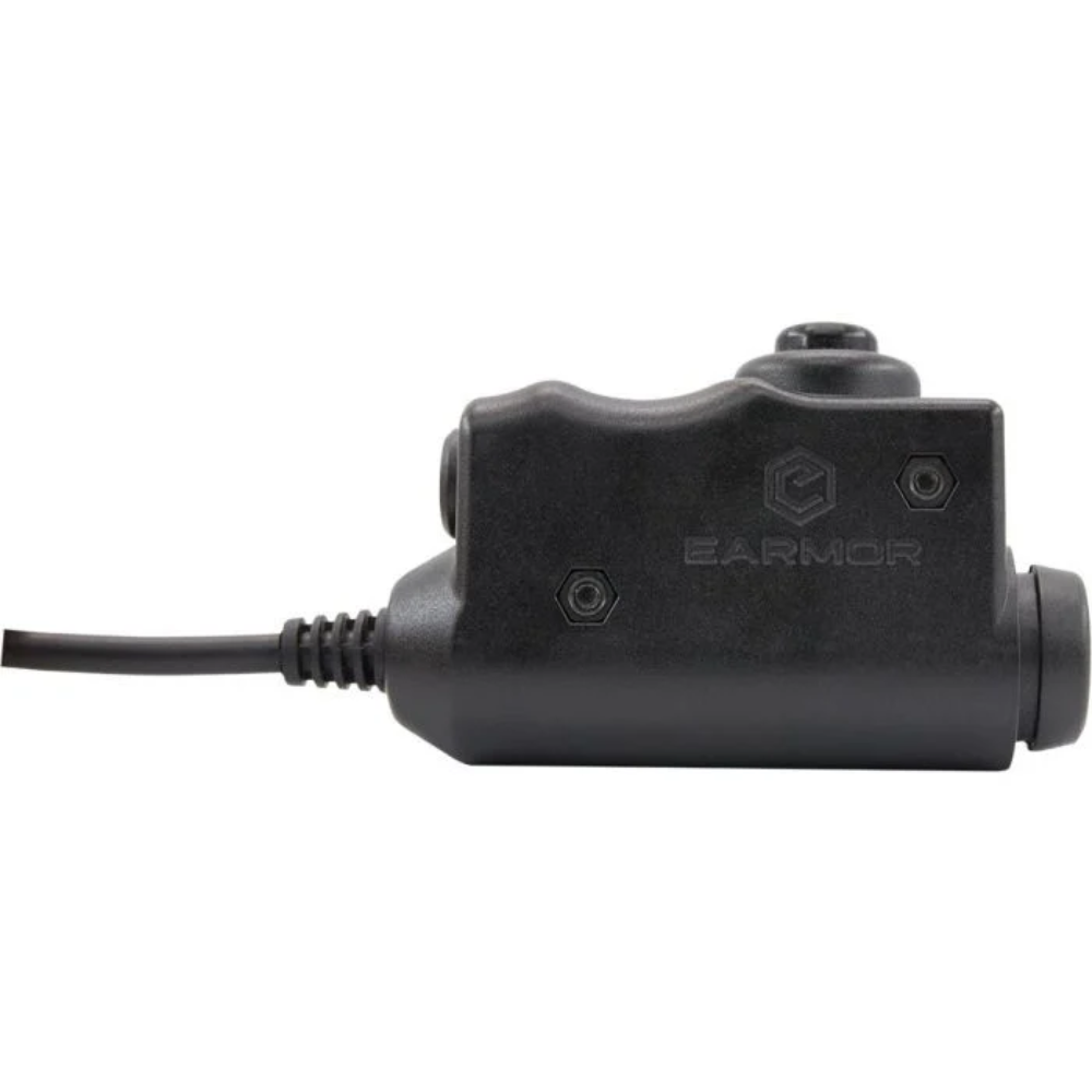 Earmor PTT Adapter Motorola 1-Pin Radio Headset Wired Tactical Black