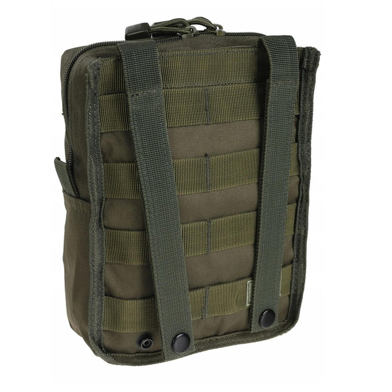 MIL-TEC tactical belt pouch molle attachment zipper closure utility bag olive
