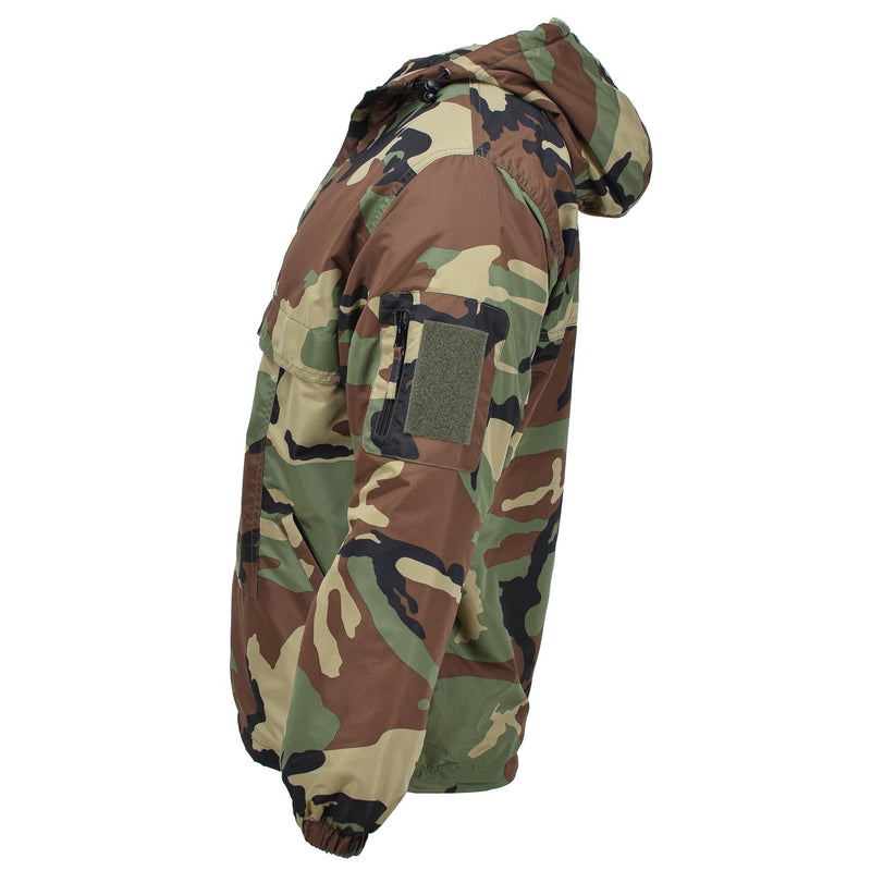 MIL-TEC German Military combat jacket winter woodland windproof hooded lined NEW