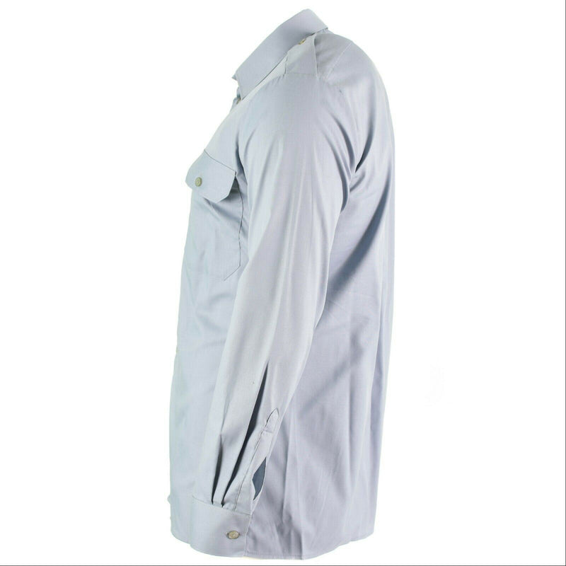 Genuine Austrian army shirt Grey Military service long sleeve BDU NEW