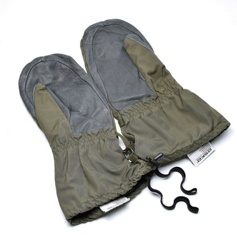 Genuine Austrian army Olive OD GoreTex mittens military waterproof combat gloves