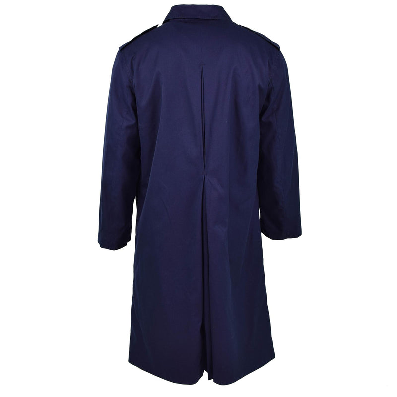 Genuine French Military Rain Coat Army Air Force Trench coat Blue Waterproof