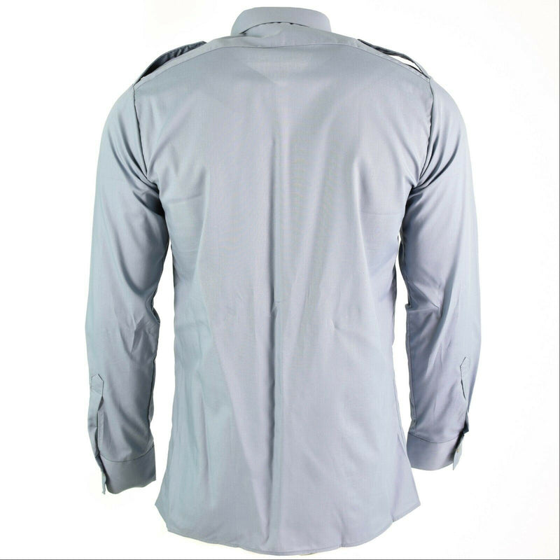Genuine Austrian army shirt Grey Military service long sleeve BDU NEW
