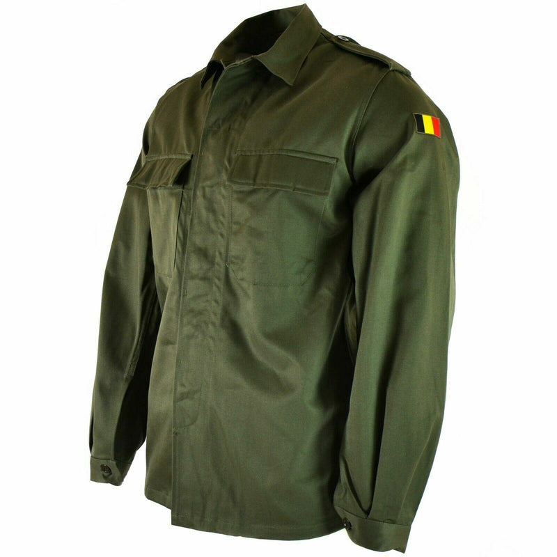 Genuine Belgian army field jacket military BDU olive shirt military combat NEW