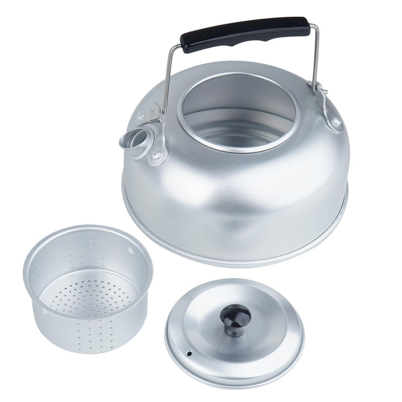 MIL-TEC teakettle aluminum lightweight 800ml camping outdoor kettle tea strainer