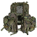 Original Czech Military Tactical Vest Combat Load Bearing System M95 Camo with multiple pouches for tactical gear and outdoor use