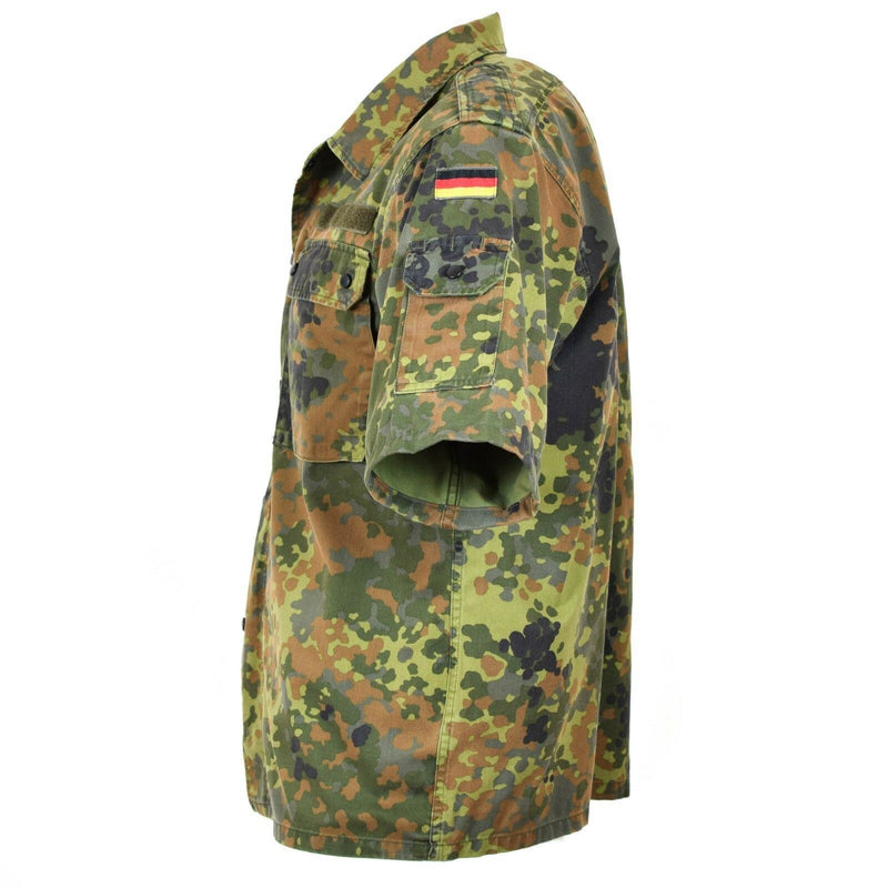 Original German army shirt zipped flecktarn short sleeves combat BW Army issue