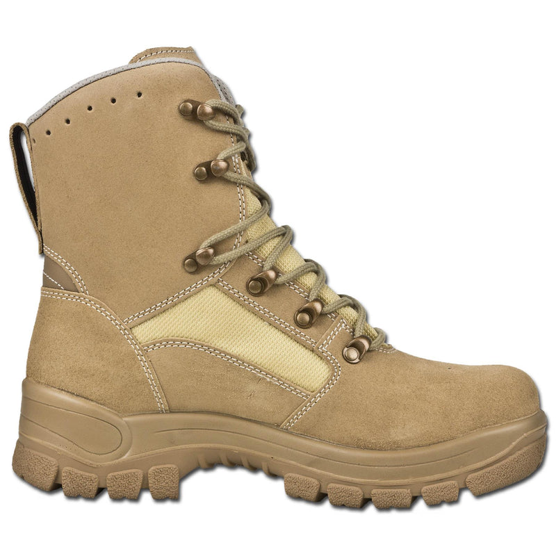 Original German military tactical boots waterproof khaki rubber round sole NEW