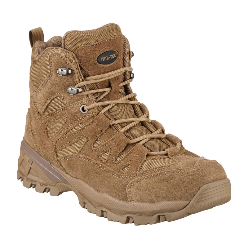 MIL-TEC SQUAD boots outdoor camping trekking combat tactical footwear coyote