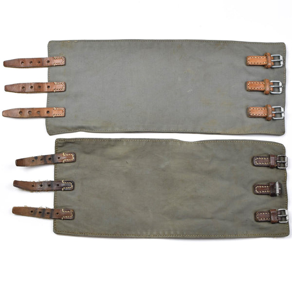 Original Austrian Army M58 leg Gaiters. Vintage military surplus gaiter