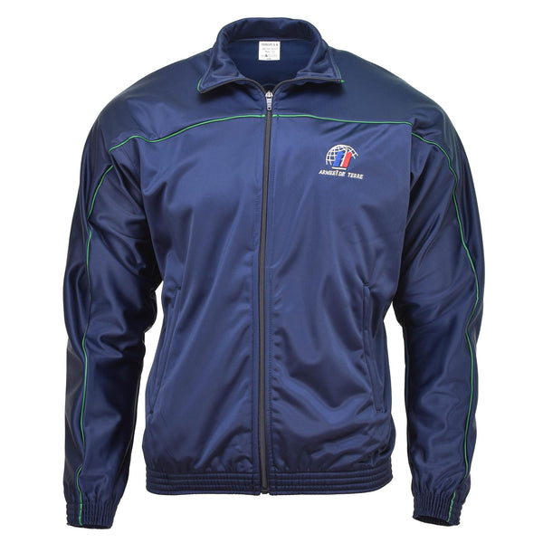 Original French army tracksuit sports jacket activewear suit top blue shirt NEW