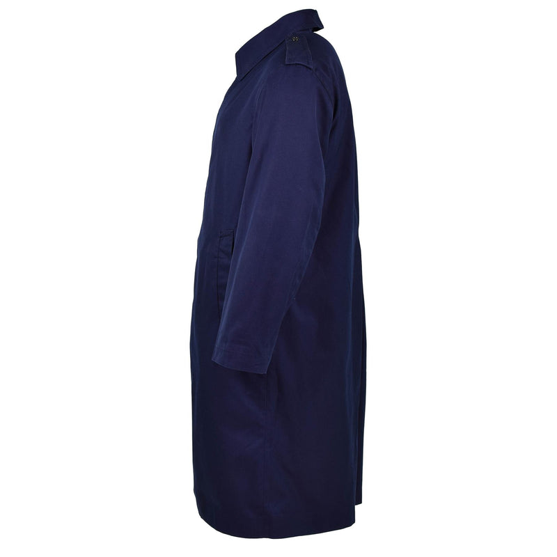 Genuine French Military Rain Coat Army Air Force Trench coat Blue Waterproof