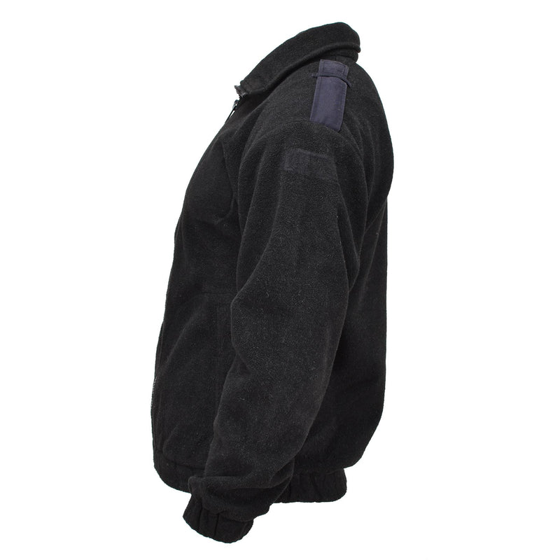 Original Dutch Military Police fleece jacket warm sweater winter jumper black