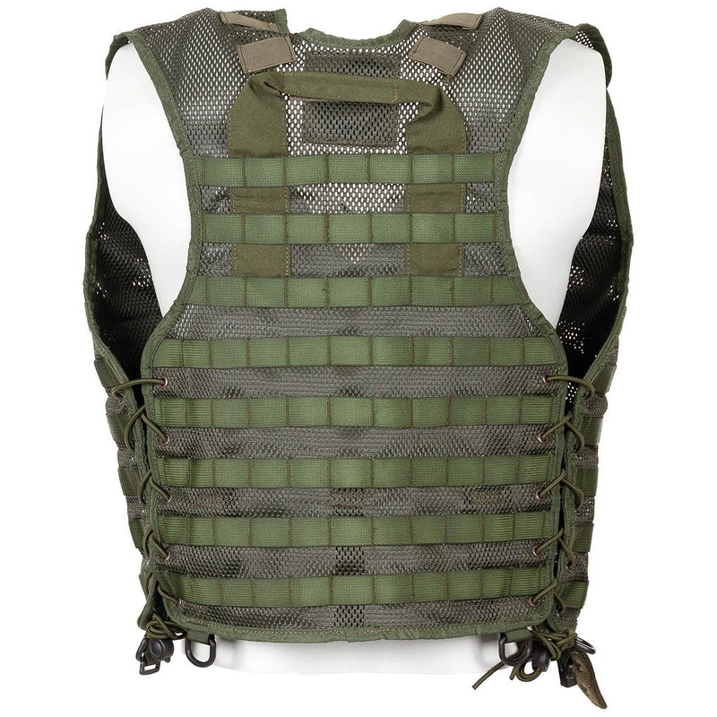 Genuine Dutch Military olive vest set 7pcs modular forest camo molle pouches