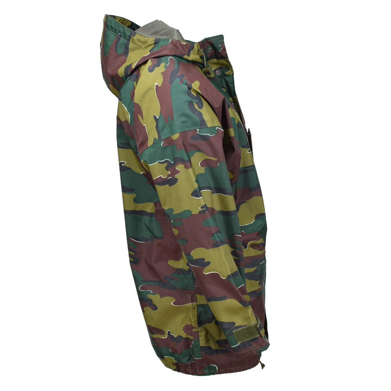 Original Belgian Military waterproof jacket jigsaw camouflage seyntex raincoat