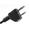 Earmor M52 PTT Adapter Midland 2 Pin Wired Tactical Headset Cable Black
