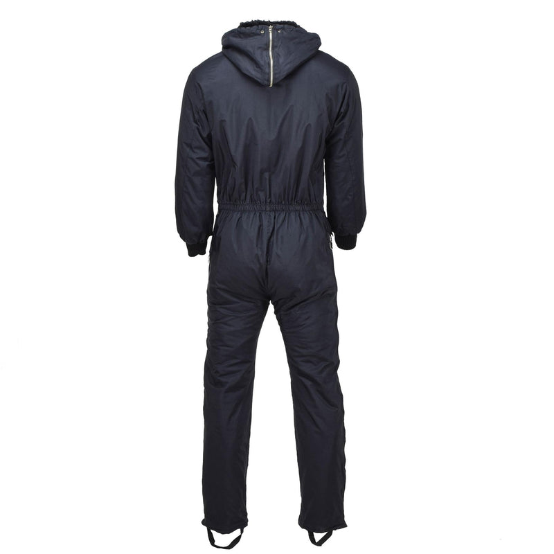Original Dutch military winter coverall faux fur hooded warm jumpsuit overall