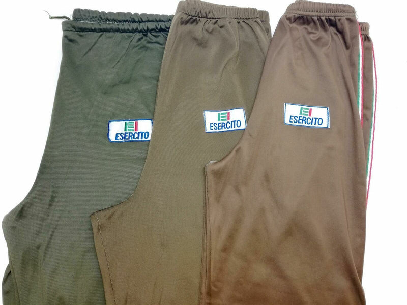 Genuine Italian Army Training Tracksuit Pants Military Sports Vintage Bottoms