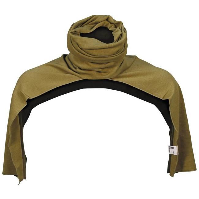 Genuine Dutch army scarf khaki military surplus neck tube merino wool cotton NEW