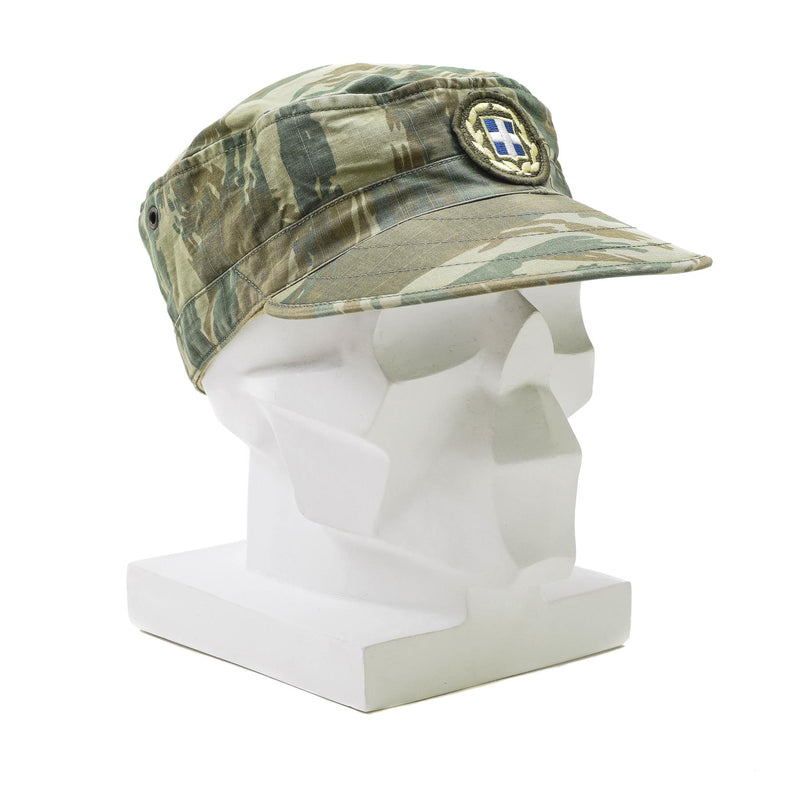 Original Greek army field troops cap lizard camo lightweight military summer cap