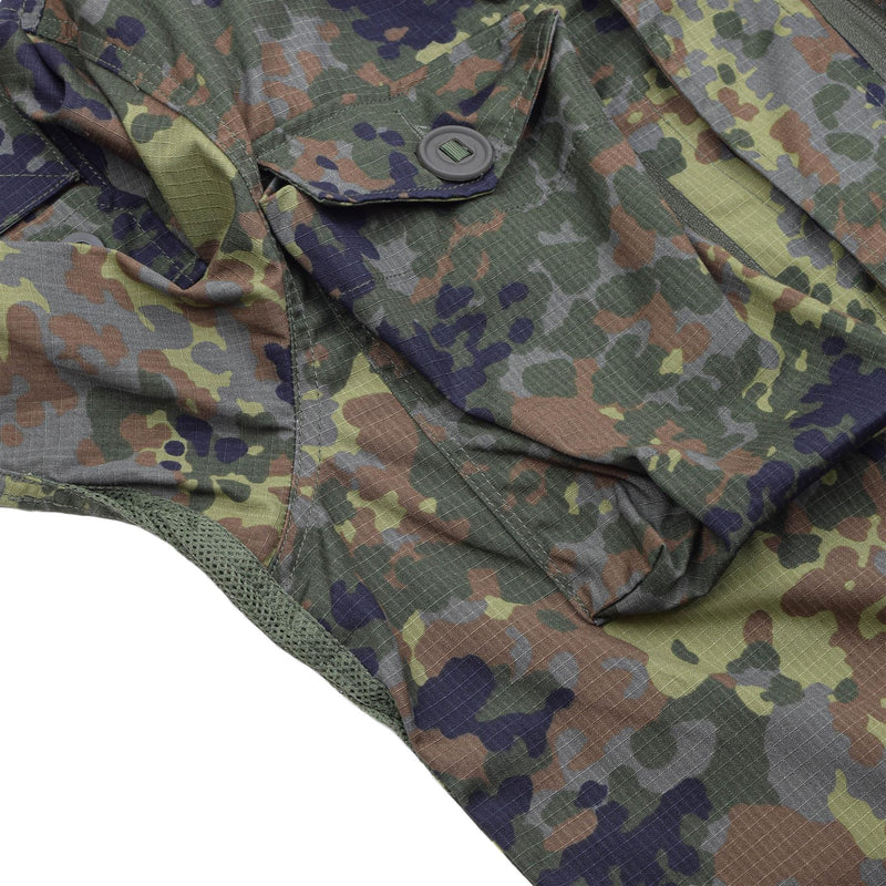 TACGEAR Brand German Military style field jacket commando troops flecktarn camo