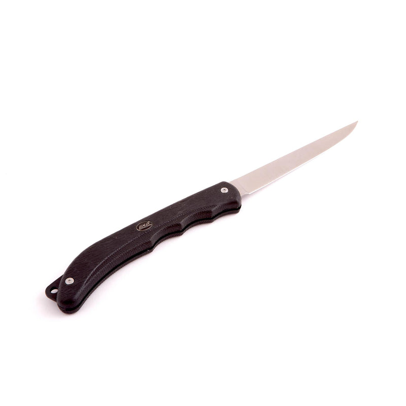 EKA Brand DUO fillet knife sailor gut opener 59 HRC steel rubber handle sheath