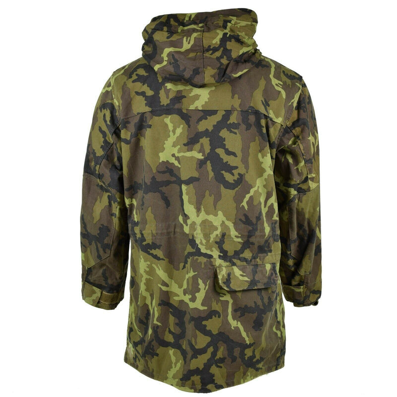 Original Czech army military combat CZ 95 camo field jacket parka hooded