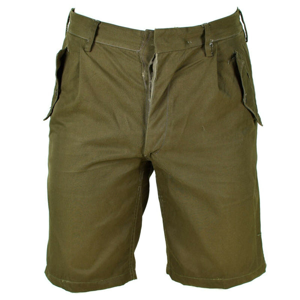 Genuine Italian army shorts Khaki Chino Military field bermuda vintage BDU