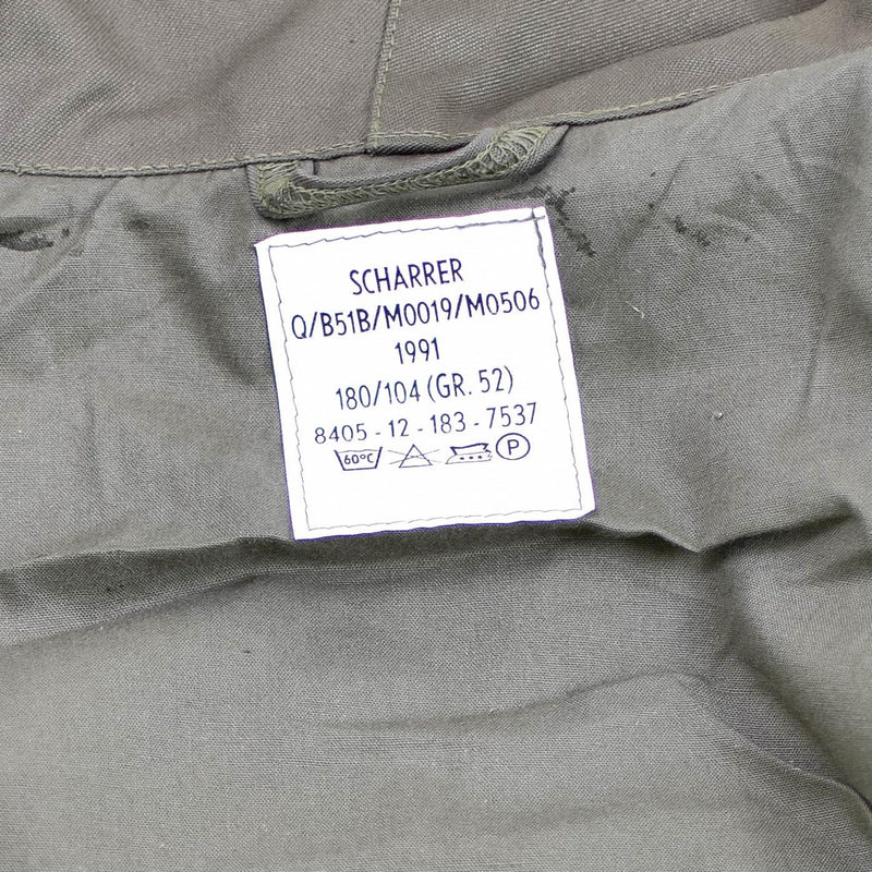 Genuine German army parka olive military surplus jacket long coat OD vintage NEW