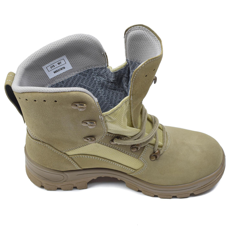 Original German military tactical boots waterproof khaki rubber round sole NEW