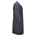 Original German Bundeswehr Military Double-Breasted Long Overcoat Gray
