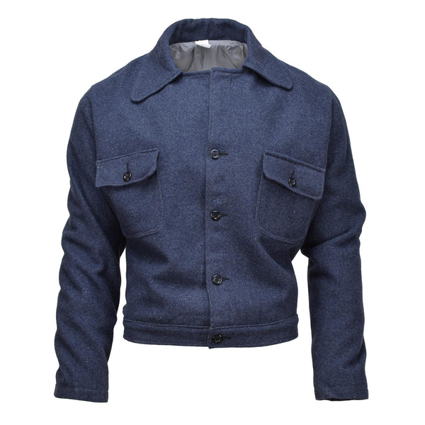 Original Italian army vintage ike jacket wool blouse dress jacket uniform blue
