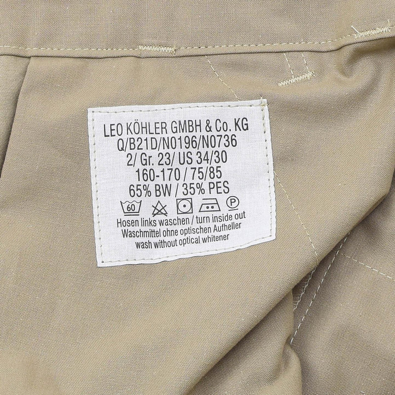 Leo Kohler military tactical field pants Tropentarn camo hiking cargo trousers