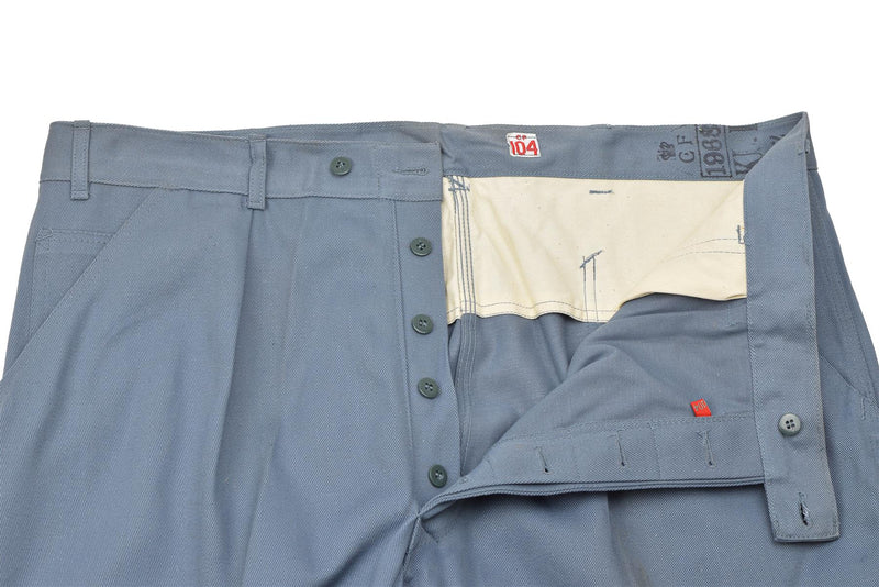 Original Danish Military pants casual Denmark army personnel trousers blue NEW