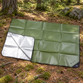 MFH Emergency Tarp 210 x 150 cm Aluminium Coated Camping Groundsheet OD Green